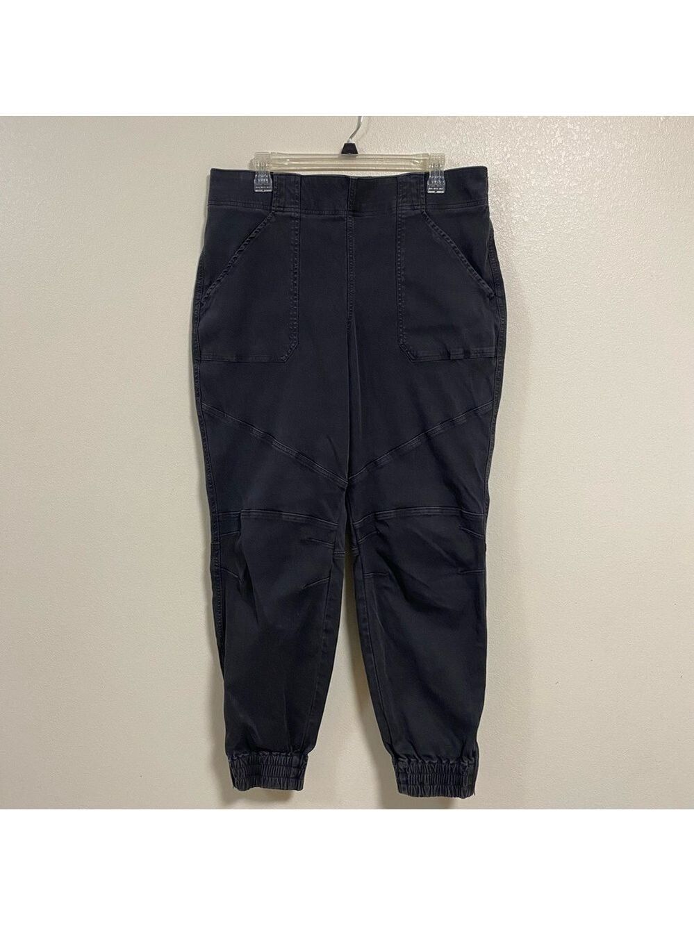Spanx Pants Women’s Size 1x Black Stretch Twill Cargo Jogger pants